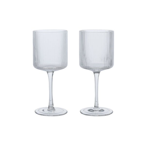 Ripple Hvidvinsglas, clear, Ferm Living