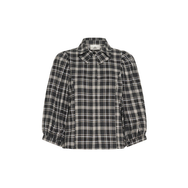 KBBelis Frosty Blouse, thunderstorm check, Karen by Simonsen