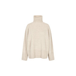 Alpha Knit T-Neck, pumice stone, Second Female