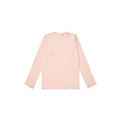 Pointelle Heart LS Tee, Copenhagen Colors Organics