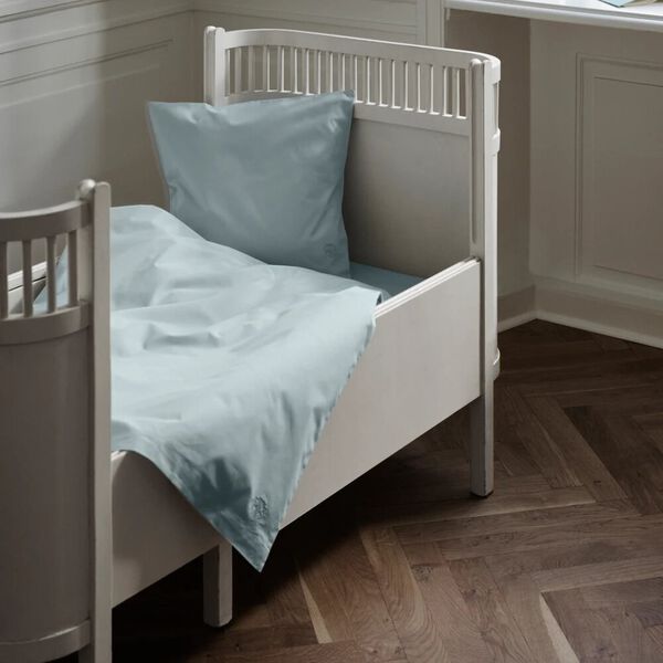 SUPIMA PERCALE baby- og juniorsenget&oslash;j, minimal blue, Georg Jensen Damask