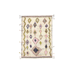 Tribe gulvt&aelig;ppe, ivory multi, Rezas