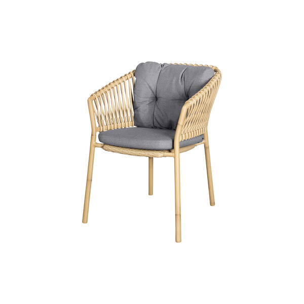 Ocean stol hyndes&aelig;t, grey, Cane-line