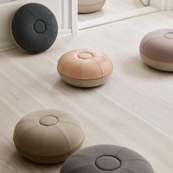 Pouf, grey, Fritz Hansen
