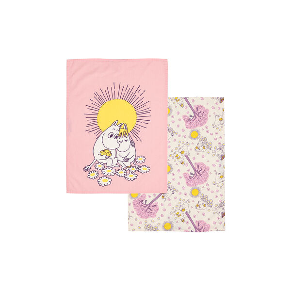 Mumi Viskestykke s&aelig;t 50x70 K&aelig;rester, Moomin Arabia