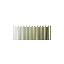 Ombre Candles 24 stk., khaki, Ferm Living