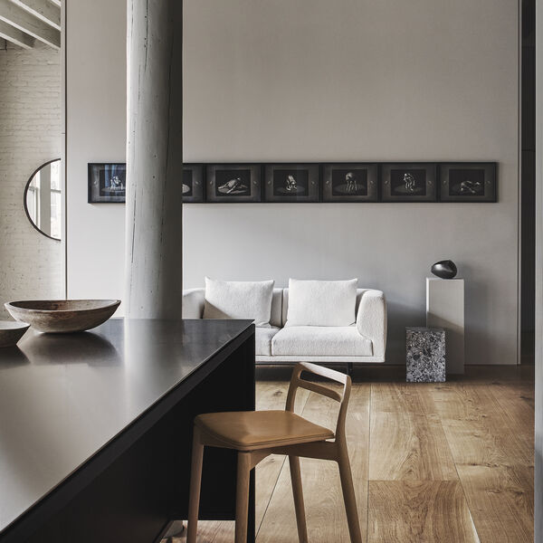 VIPP484 Cabin counterstol, lys eg/sand, Vipp