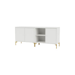 SAVE lav sk&aelig;nk med ben i messing, 01 white, Montana Furniture