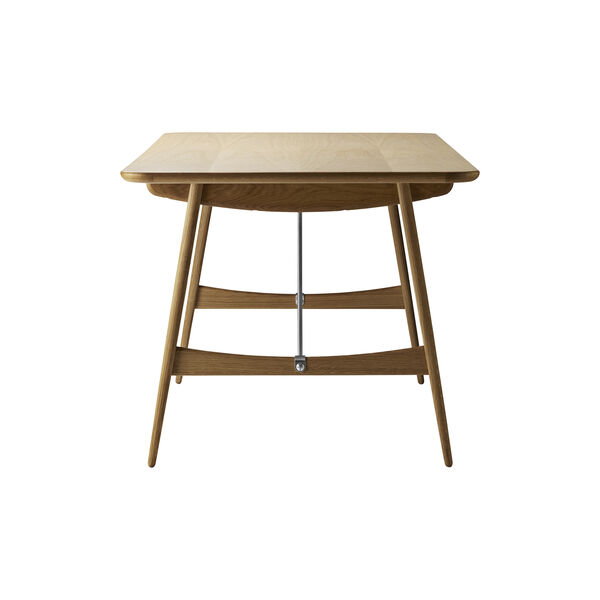 BM1160 Jagtbordet spisebord, hvidolieret eg/st&aring;l, Carl Hansen & S&oslash;n