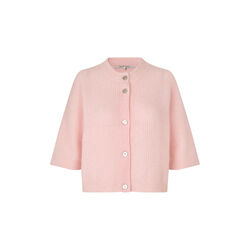 Andrea Knit Rib Cardigan, crystal pink, Second Female