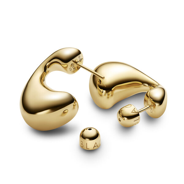 Dolphin Earring Large, gold, Maria Black