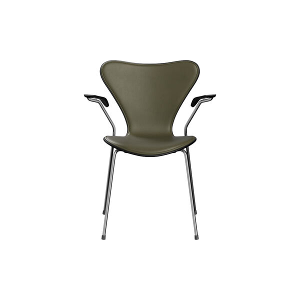 Serie 7&trade; 3207 forsidepolstret stol, Essential moss green, Fritz Hansen