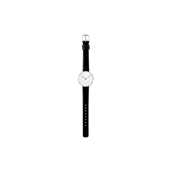 Bankers armb&aring;ndsur, white/steel/black, Arne Jacobsen Watches