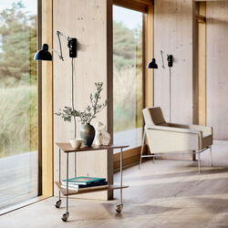 KAISER idell™ 6559-W væglampe, black/chrome, Fritz Hansen