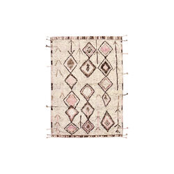 Tribe gulvt&aelig;ppe, ivory pink, Rezas