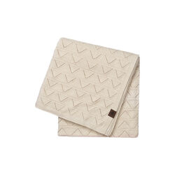 Strikket Plaid Mauntain, beige melange, By LOHN