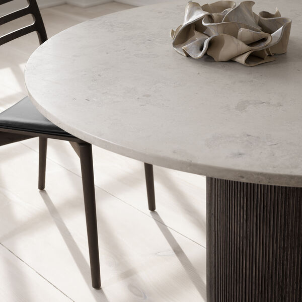 VIPP494 Cabin Round Table, jura grau blau/dark oak, Vipp