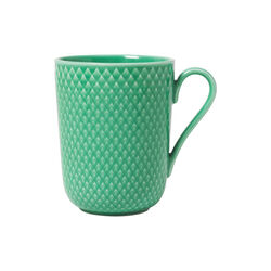 Rhombe Color krus med hank, gr&oslash;n, Lyngby Porcel&aelig;n