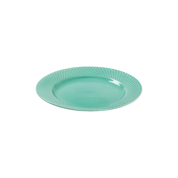Rhombe Color frokosttallerken &Oslash; 21 cm, aqua, Lyngby Porcel&aelig;n