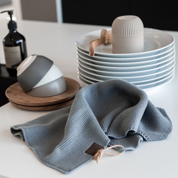 Strikket Håndklæde, spanish grey Strikket Håndklæde, spanish grey, By LOHN