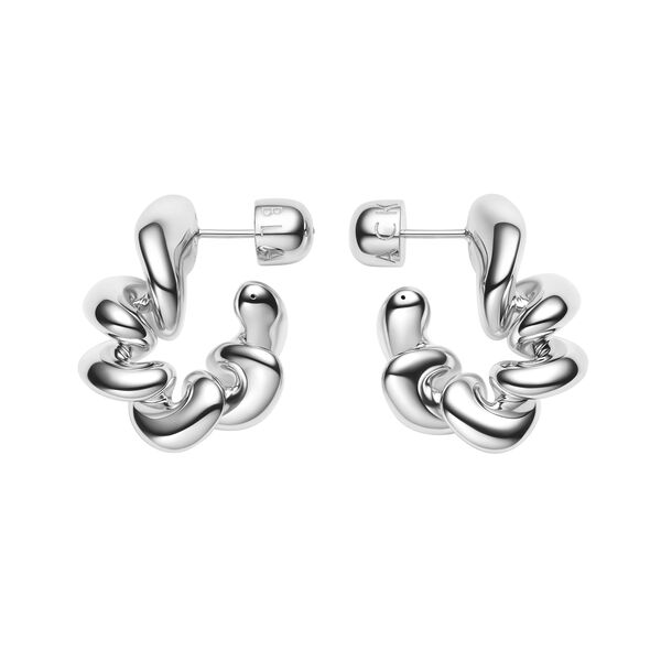 Coil Hoops Medium, s&oslash;lv, Maria Black