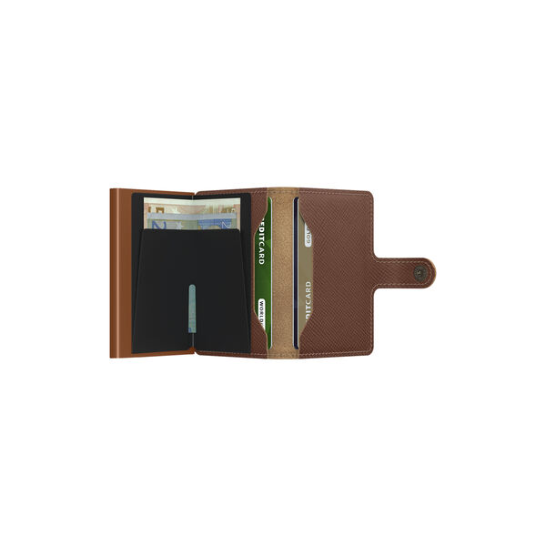 Miniwallet, saffiano caramel, Secrid