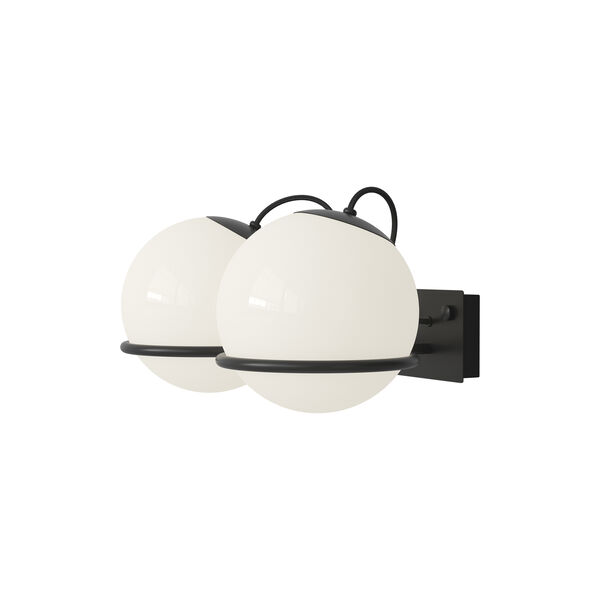Model 238/2 Wall Lamp, opaline/black, Astep