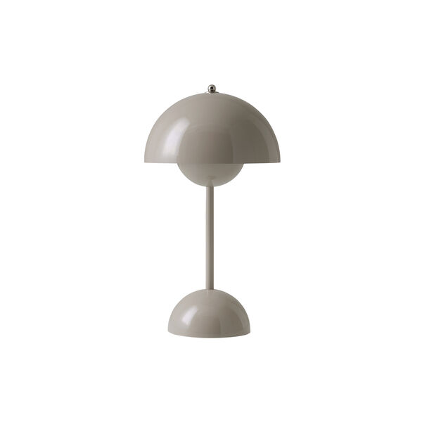 Flowerpot VP9 Portable Table Lamp, grey beige, &Tradition