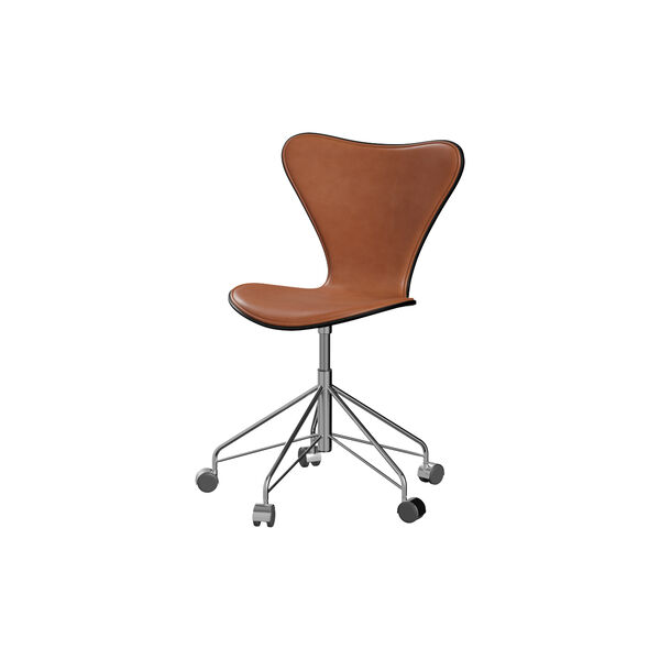 Serie 7&trade; 3117 forsidepolstret kontorstol, Grace Walnut, Fritz Hansen