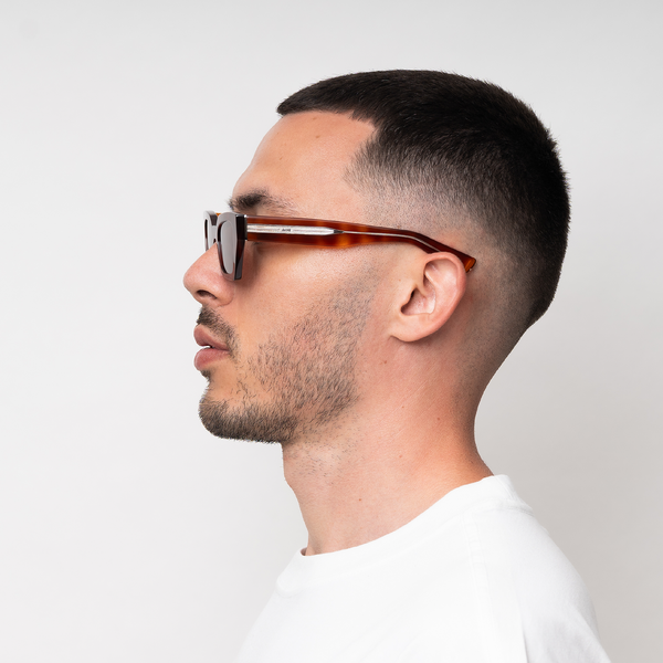 LUNA solbriller, havana/transparent, MESSYWEEKEND