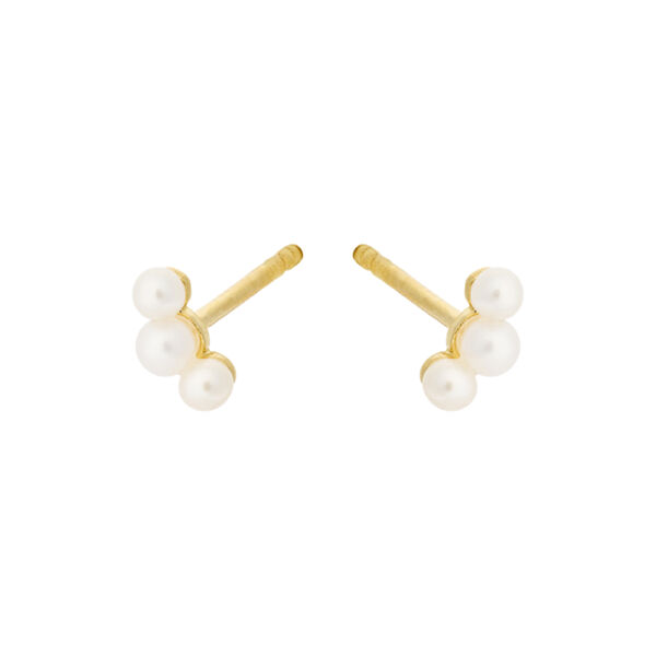 Ocean Pearl &oslash;restikker, guld, Pernille Corydon Jewellery