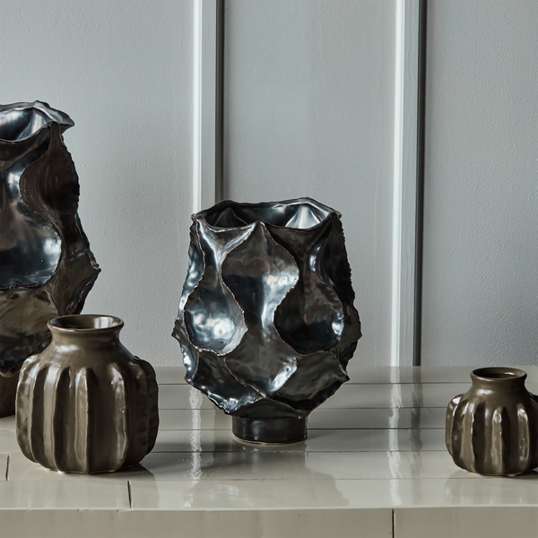 HDWaves Vase, antik metallisk, House Doctor