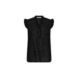 PD-Mabel Dobby Dot SL Shirt, black, Pieszak