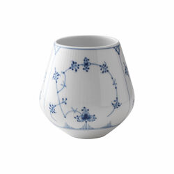 Musselmalet Riflet vase 12 cm, Royal Copenhagen