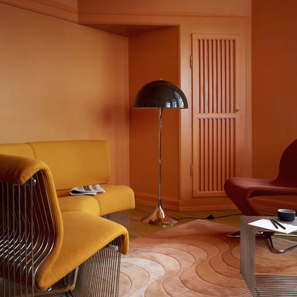 Panthella | Original | Opal Brown | Gulvlampe, Louis Poulsen