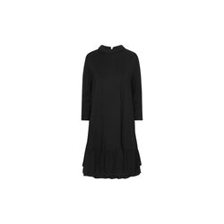 Short Dress With Flounce, black, Ilse Jacobsen Hornb&aelig;k
