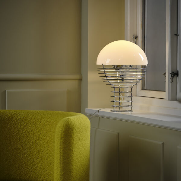 Wire bordlampe, white, Verpan