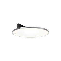 INLAY ROUND C3 loft-/v&aelig;glampe, matt black/satin silver, LIGHT-POINT
