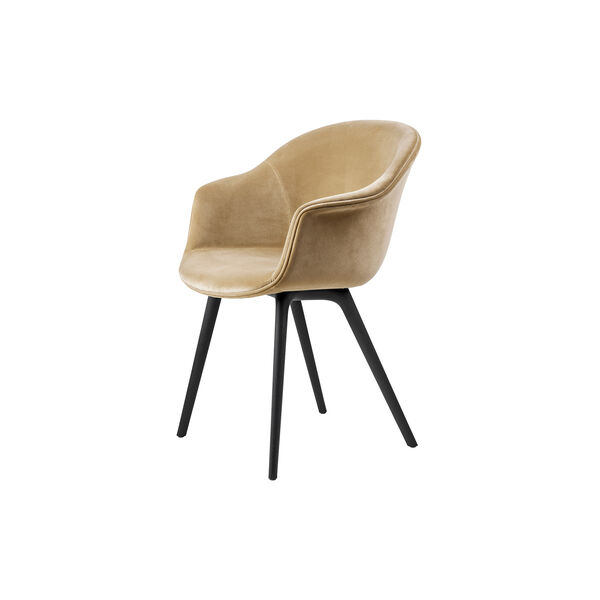 Bat Dining Chair Fully Upholstered, Velvet 294/black, GUBI