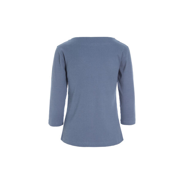 Naibu rib bluse med 3/4 ærme, moonstone, BITTE KAI RAND