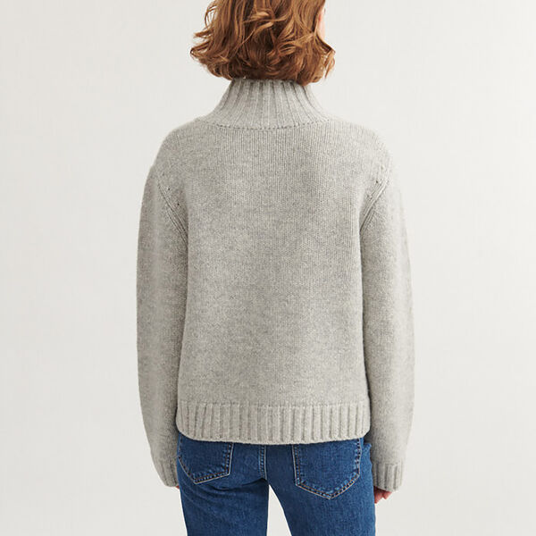 Blanche Cardigan, grey mel., Basic Apparel