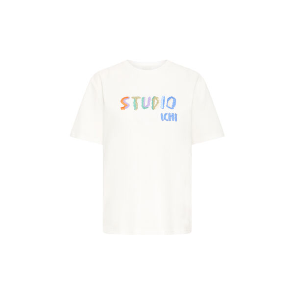 IH Rubby SS T-shirt, cloud dancer/multi, ICHI