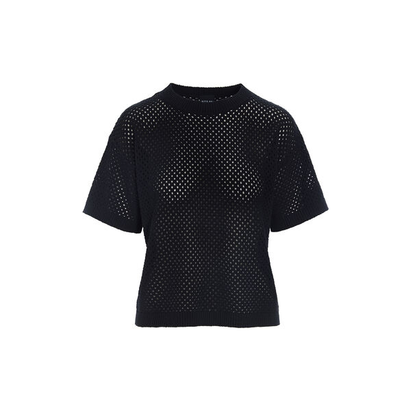 Kumi kort&aelig;rmet bluse, black, BITTE KAI RAND