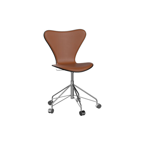 Serie 7™ 3117 forsidepolstret kontorstol, Essential walnut, Fritz Hansen