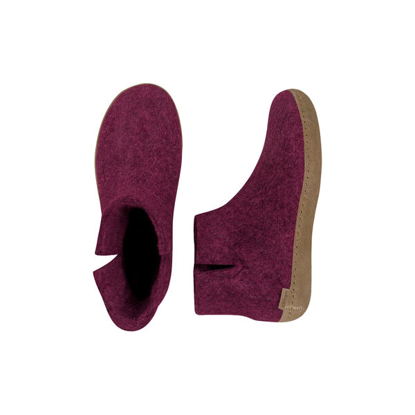 Filtankelstøvle, cranberry, Glerups