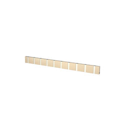 KNAX vandret 10 knager&aelig;kke, latte/gr&aring;, LoCa