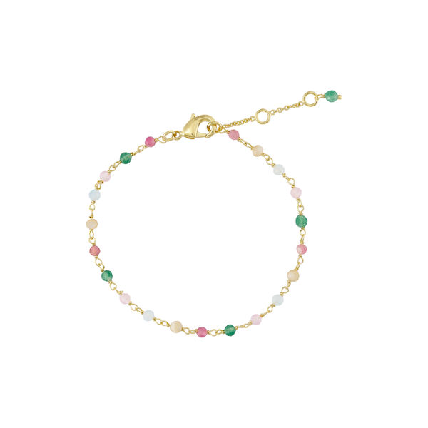 Armb&aring;nd med natursten, multi, Pure by Nat