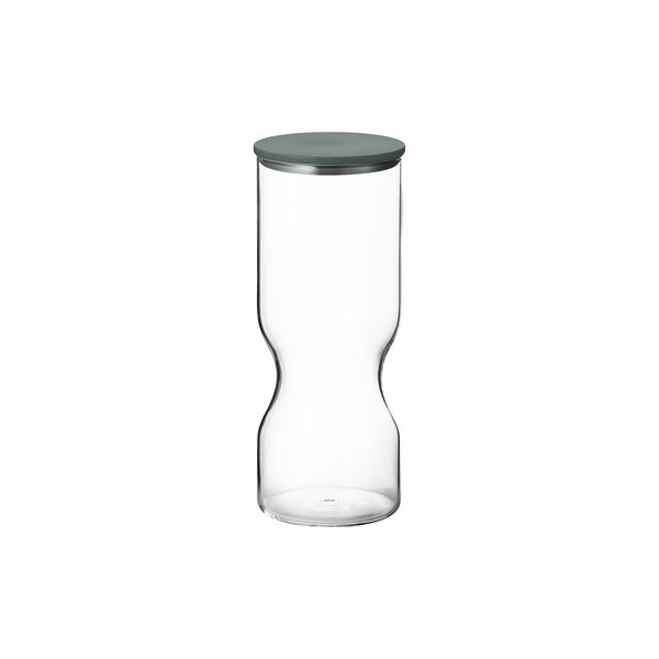 ALFREDO opbevaringsdåse large 1,5 L, glas/grøn, Georg Jensen