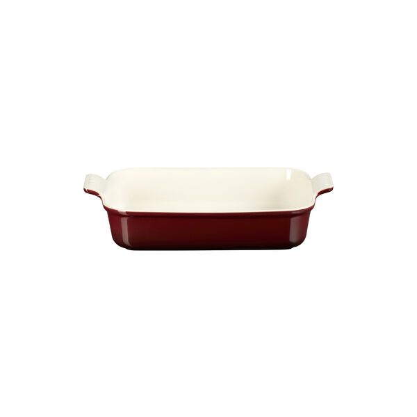 Heritage rektangul&aelig;rt fad 32 cm, garnet, Le Creuset