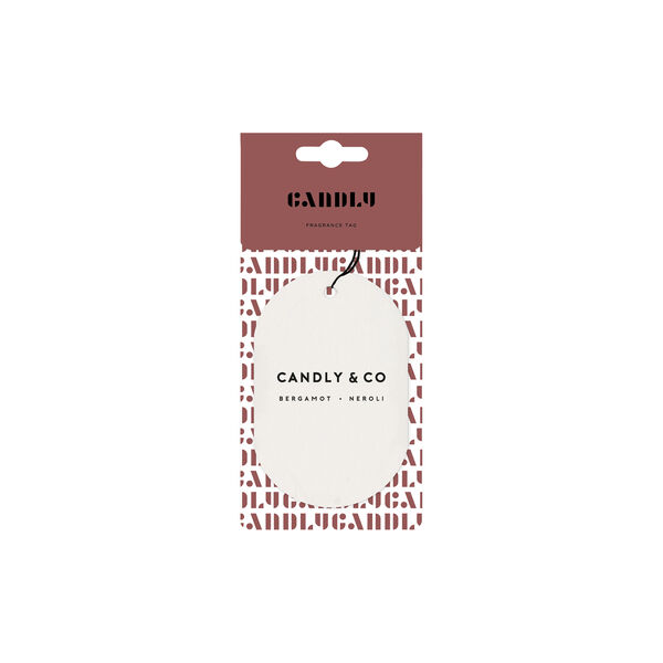 No. 5 Scented Car/Room Tag, Bergamot Neroli, Candly & Co